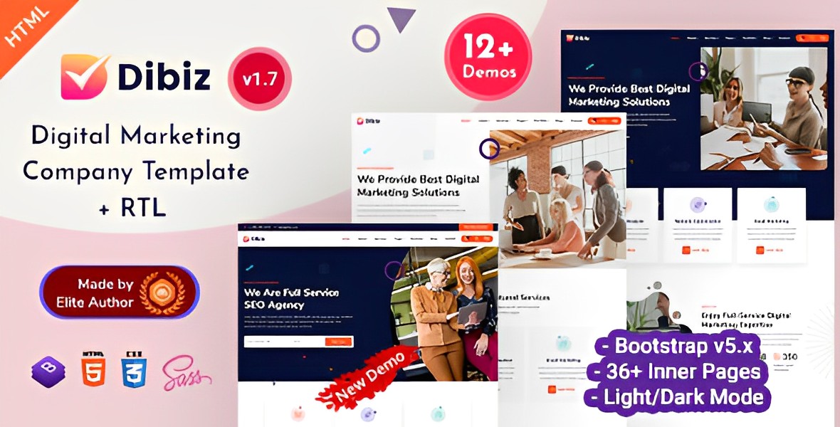 Dibiz – SEO Digital Marketing & IT Company HTML Template