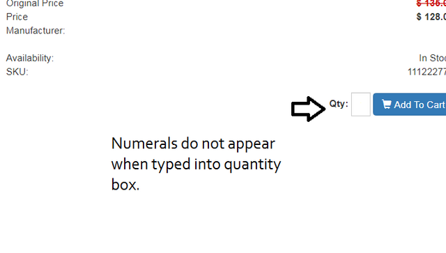 quantity box error