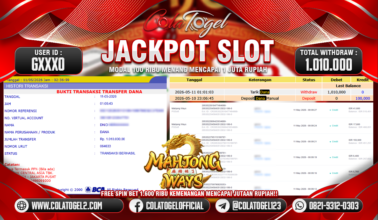 JACKPOT SLOT GACOR!!