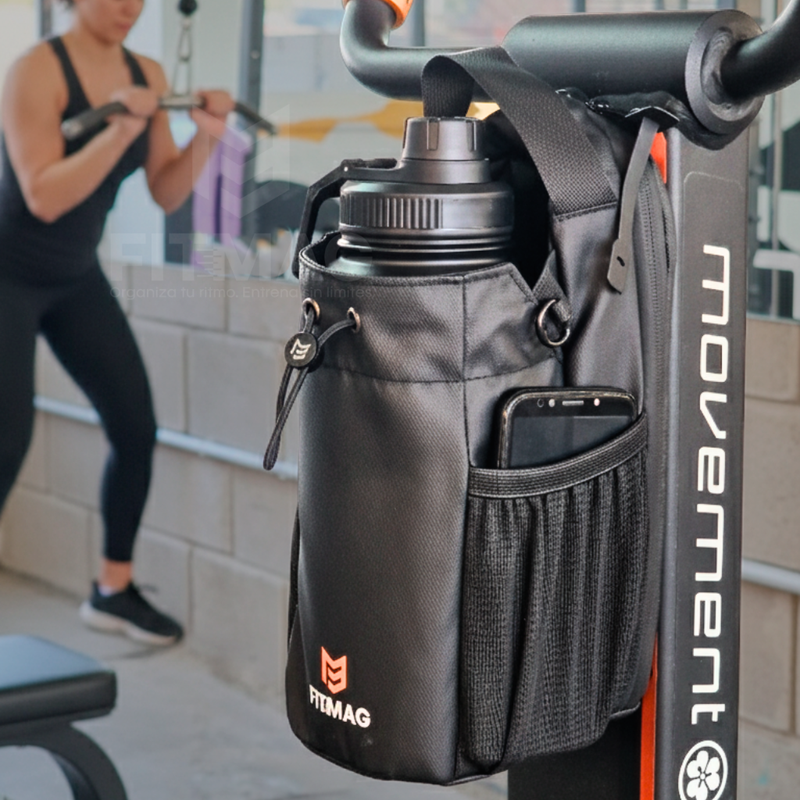 Bolso Magn&eacute;tico FitMag imantado en m&aacute;quina de gimnasio