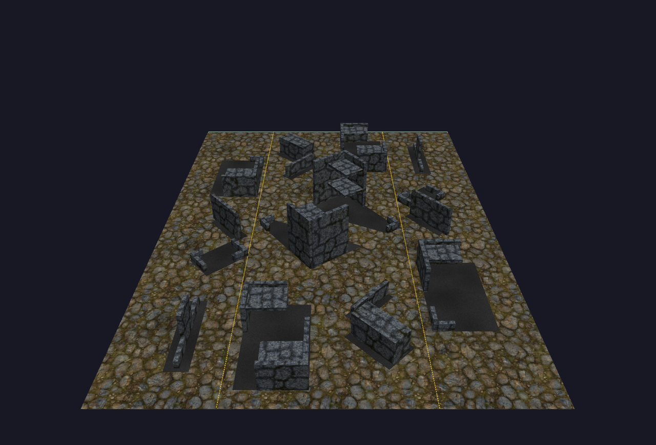 layout a purge the foe vs priority assets 3d