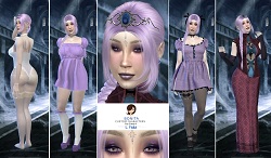 L Fabba realm of oblivion - townies custom character Sims 4 CAS outfit preview - thumbnail