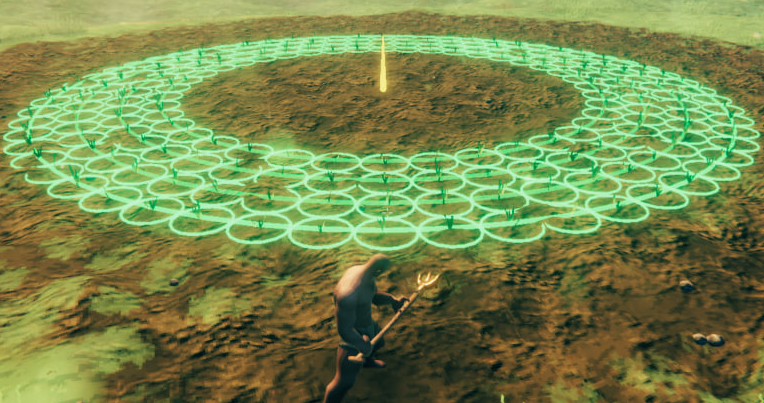 Circle, 4 rows, hollow centre