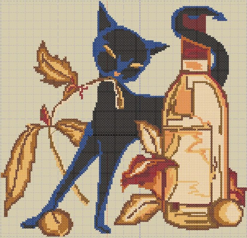 киса крестик