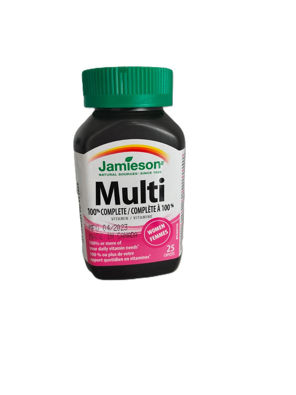 Jamieson Multi 100% Complete Women Caplets Caps 25S