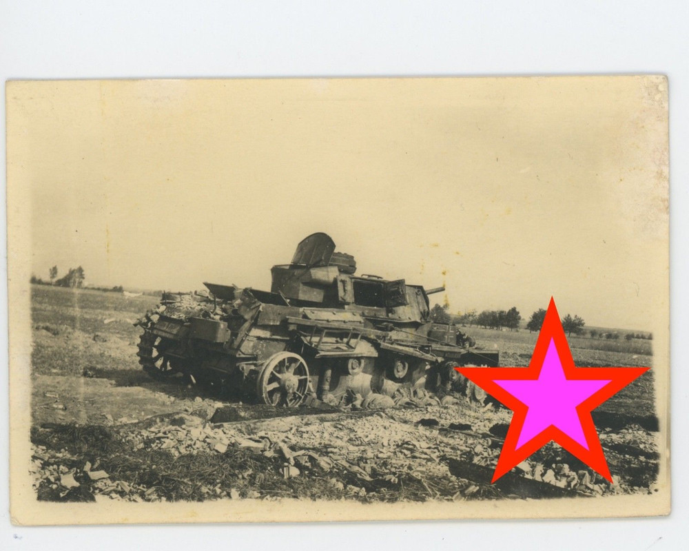 Foto russia panzer tank von wehrmacht zerstört