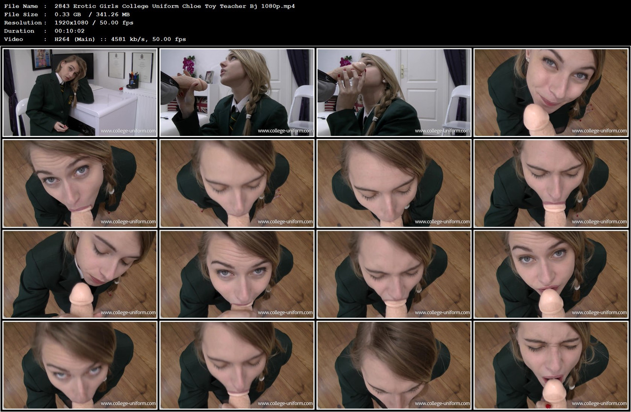 2843 Erotic Girls College Uniform Chloe Toy Teacher Bj 1080p mp4