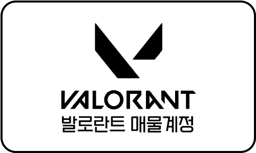 발로란트 정보변경가능 매물계정 1~6번