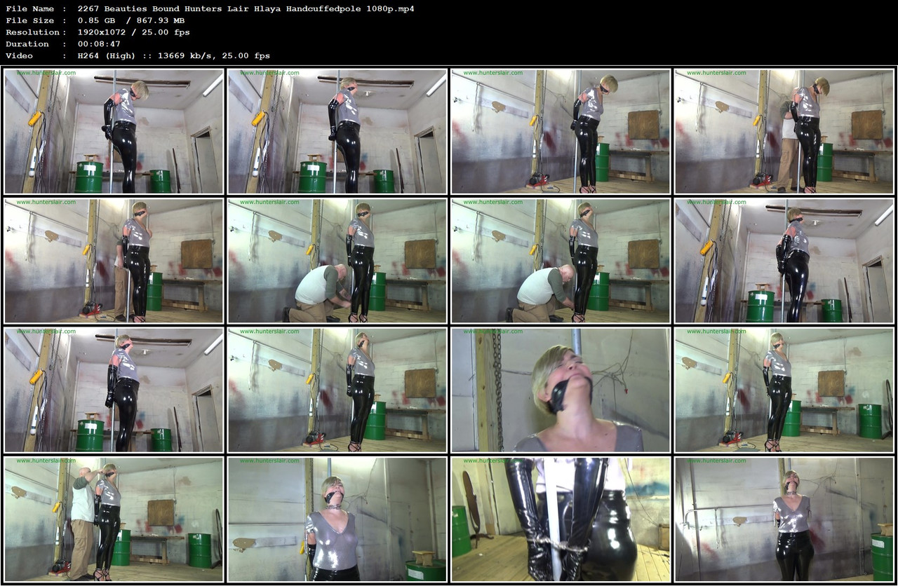2267 Beauties Bound Hunters Lair Hlaya Handcuffedpole 1080p mp4