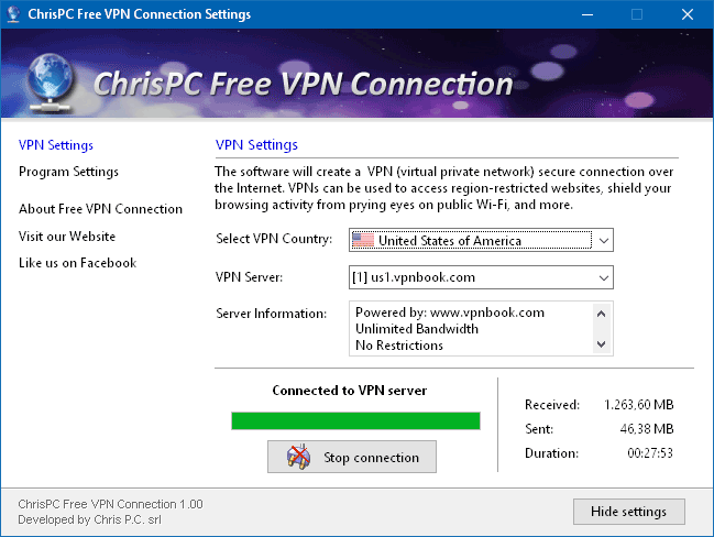 ChrisPC Free VPN Connection 3.04.22
