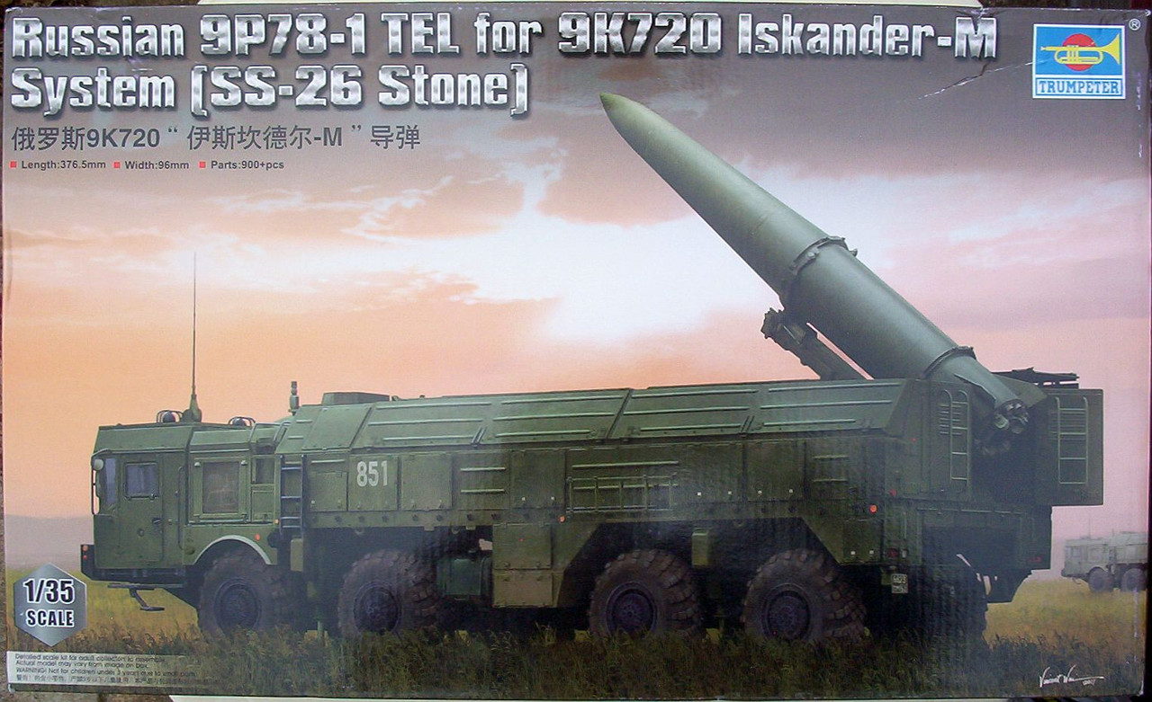Trumpeter 35 Russian 9P78-1 TEL for 9K720 Iskander-M System (SS-26 Stone)