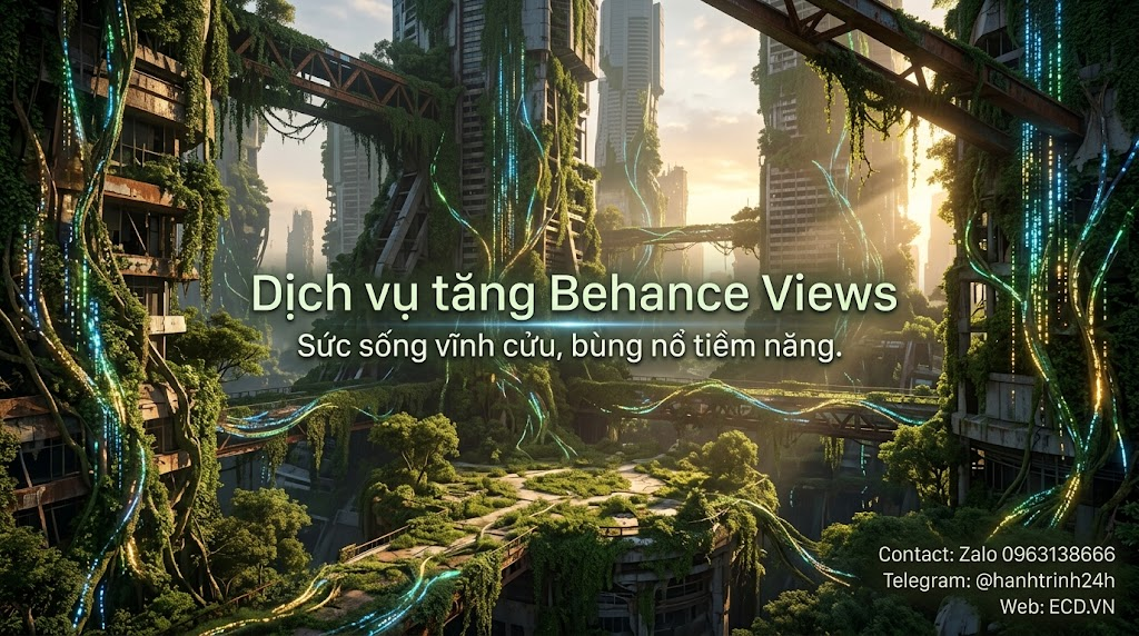 dịch vụ tăng behance views hiệu quả cho project