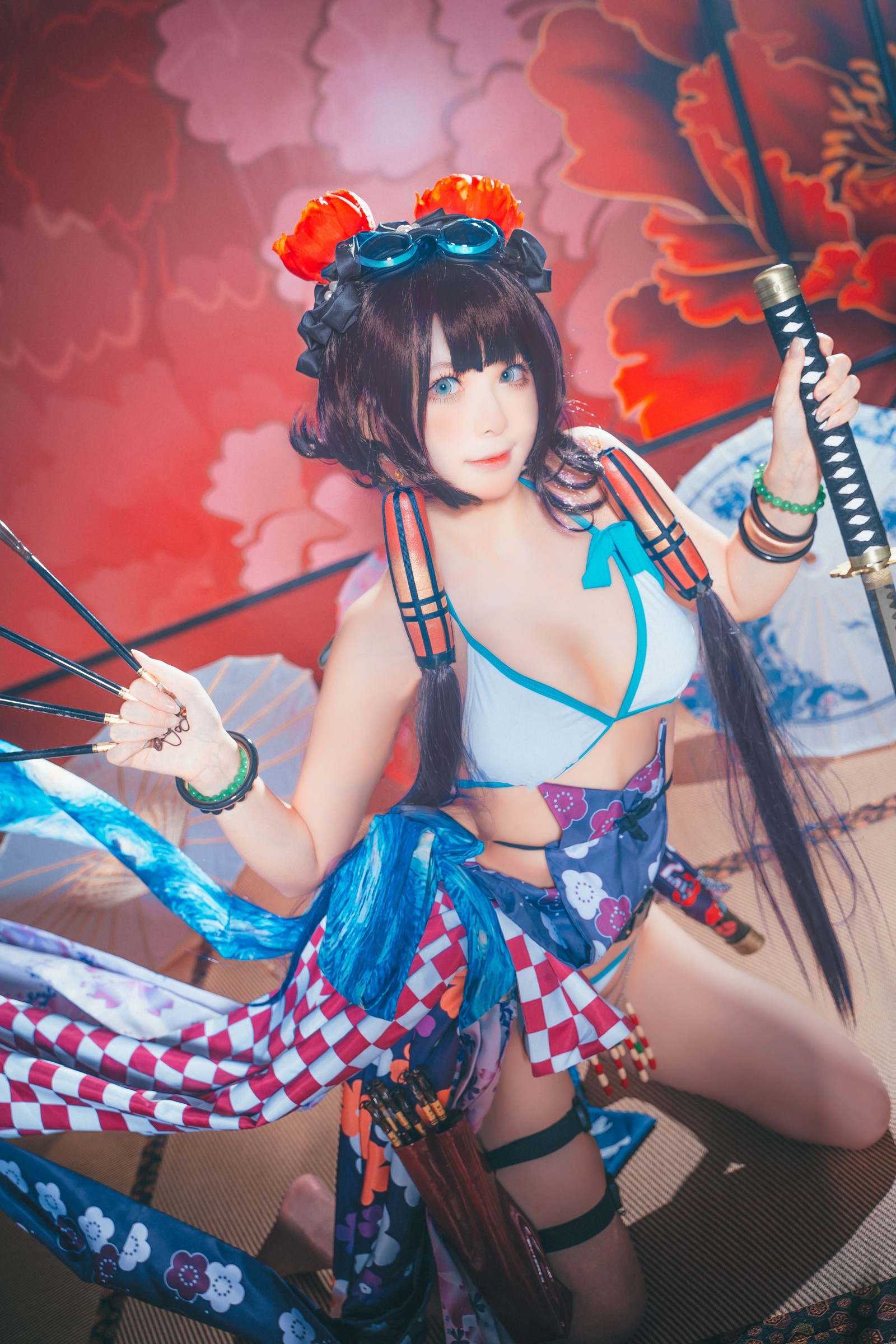 w百合欧皇子w 水着阿荣写真集 – 泳装COS 高清图集 [21P-232MB]插图1