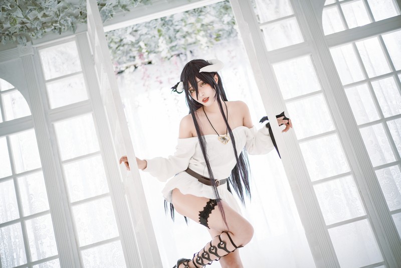 切切Celia 雅儿贝德 Albedo Cosplay Overlord 写真 39P插图1
