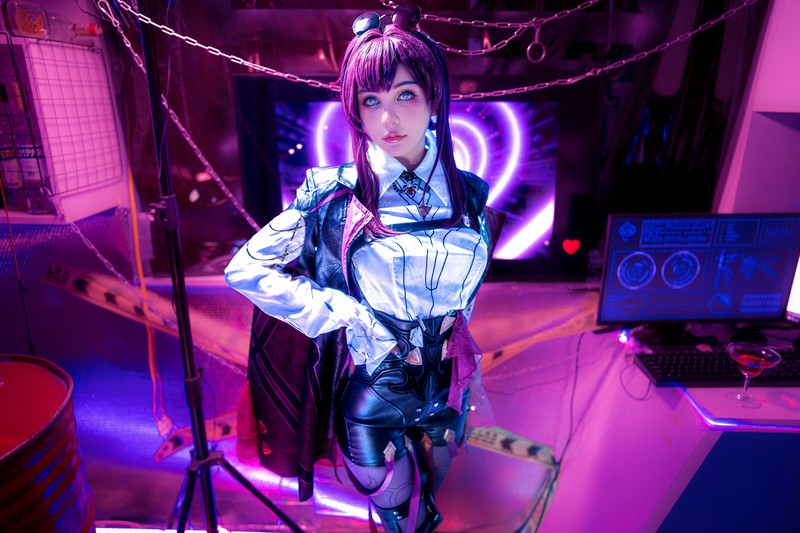 Joyce Lin2x Kafka Cosplay Honkai Star Rail 高清写真 65P插图3