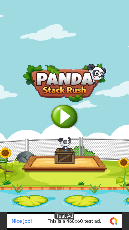 Panda Stack Rush - Stack Game Android Studio Project with AdMob Ads + Ready to Publish - 3