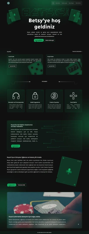 لندینگ پیج رویال / ترکی زبان
