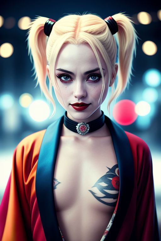 Harley-Quinn-wearing-a-kimono-18