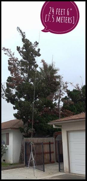 Antenna 24 feet tall