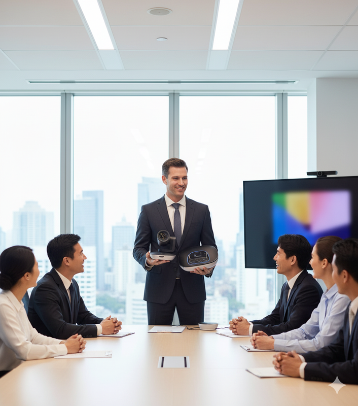 Painel traseiro da NovaStar VC2i com múltiplas entradas de vídeo