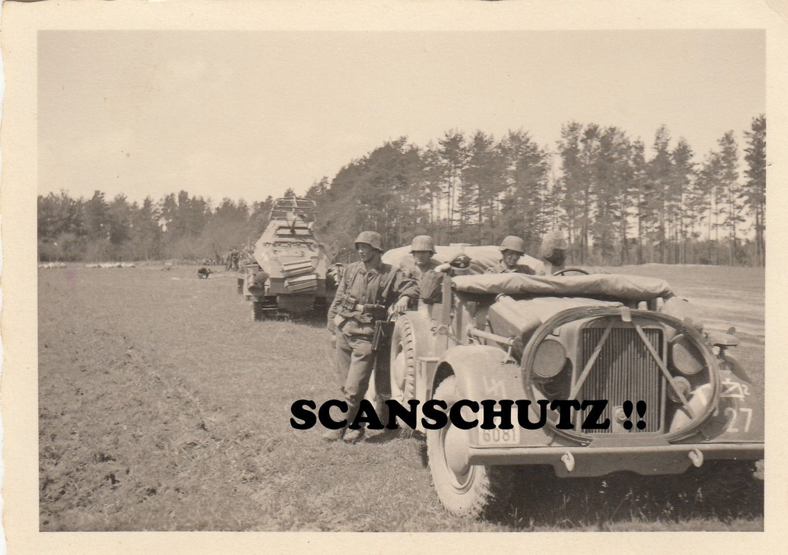 Elite Kämpfer TK Div Offizier Kübelwagen SPW Sd.