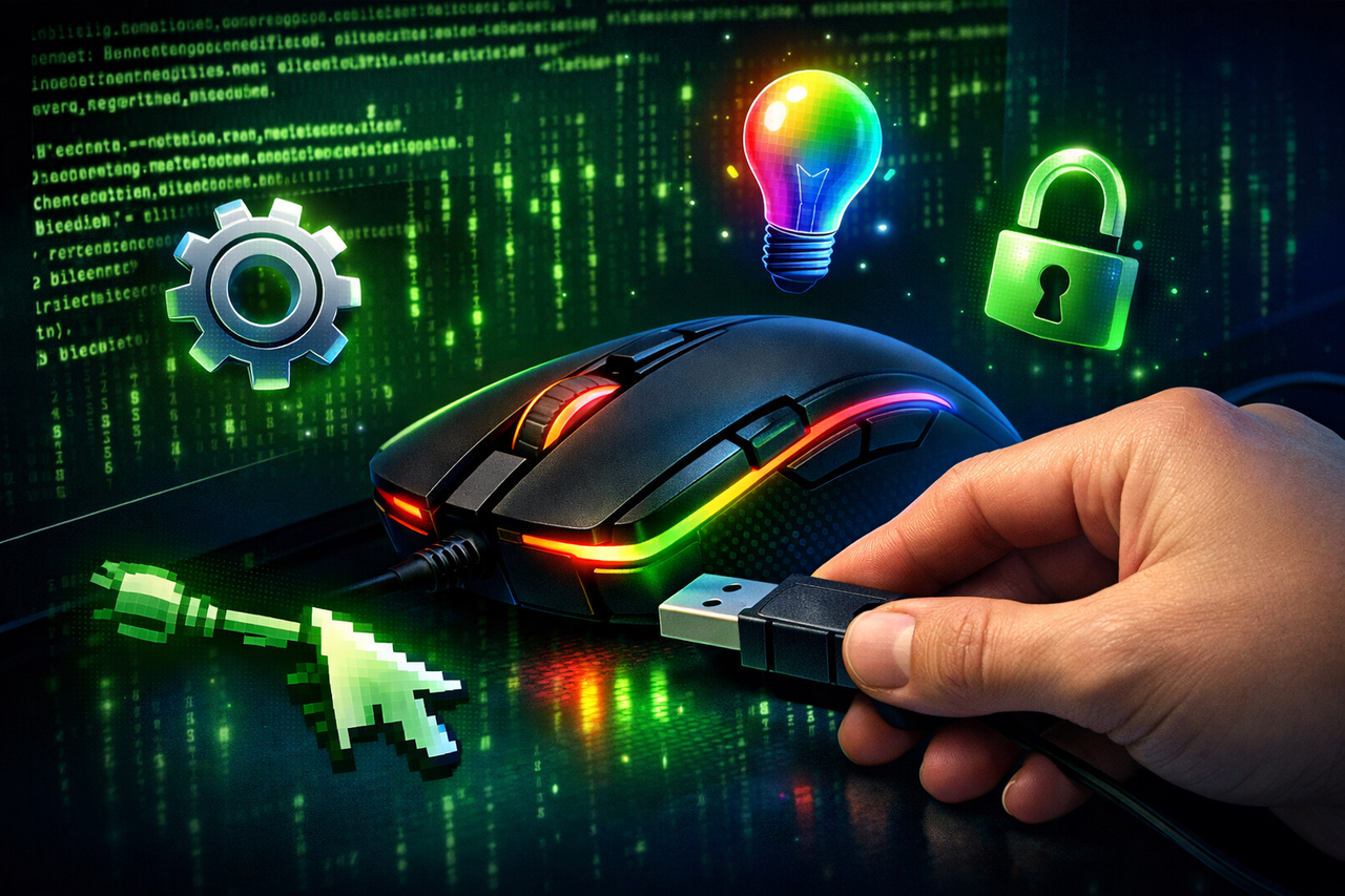 Mouse e teclado no Linux: do plug-and-play ao RGB customizado sem drama em 2026