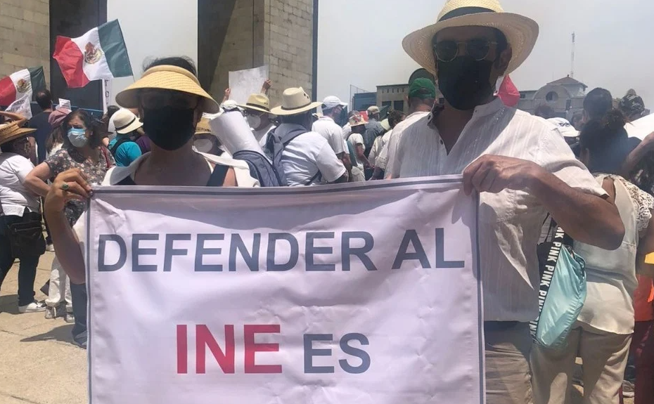 Protestan en CDMX contra consulta de Revocación de Mandato