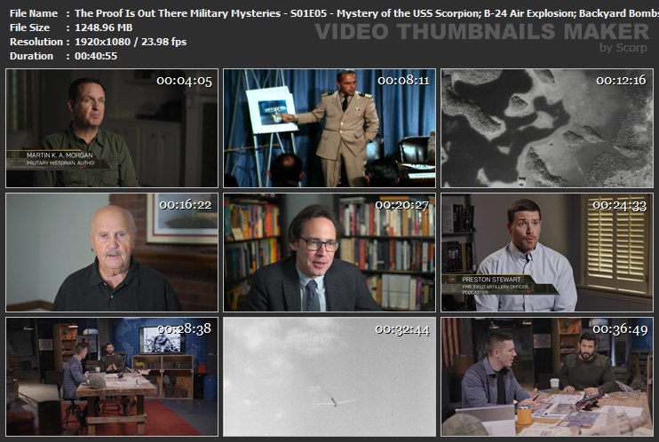 The Proof Is Out There Military Mysteries - S01E05 - Mystery of the USS Scorpion; B-24 Air Explosion