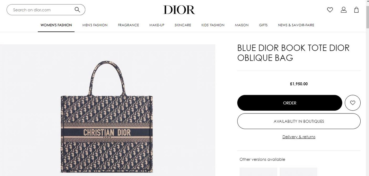 Harga tas Dior