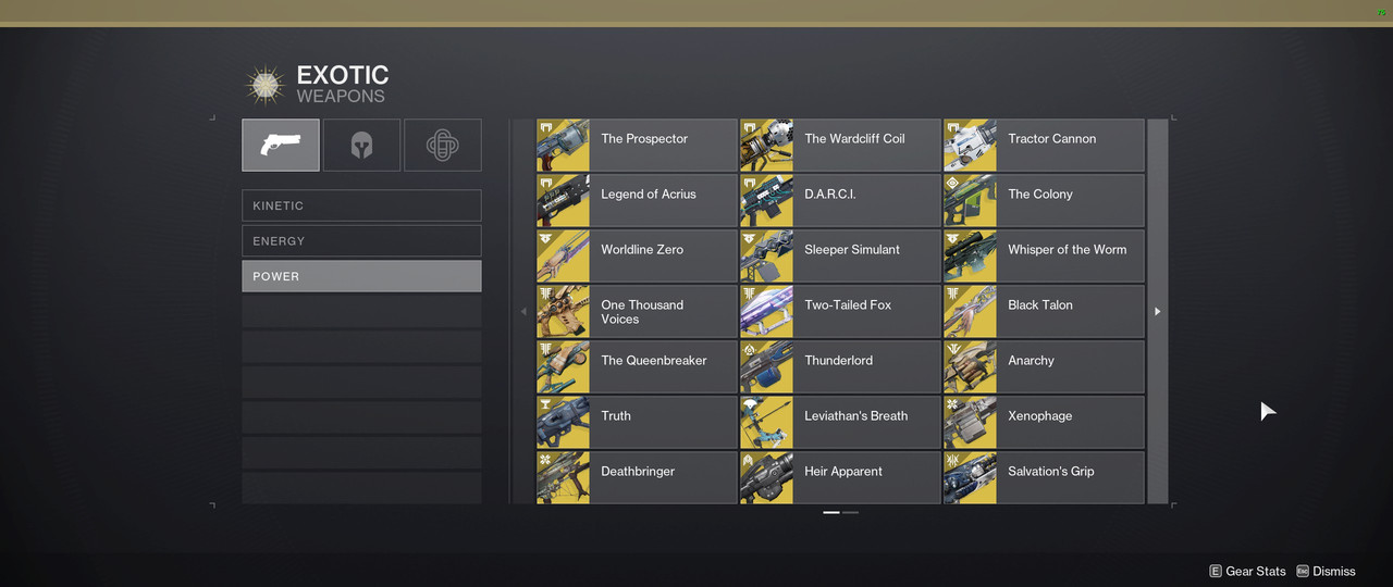 Exotics Weapons (6)
