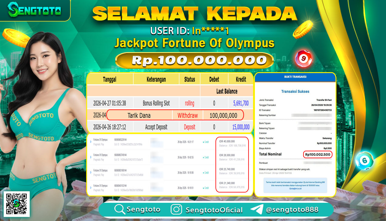 BUKTI PEMBAYARAN SLOT FORTUNE OF OLYMPUS