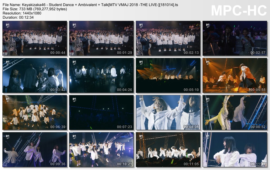 Keyakizaka46 - Student Dance   Ambivalent   Talk[MTV VMAJ 2018 -