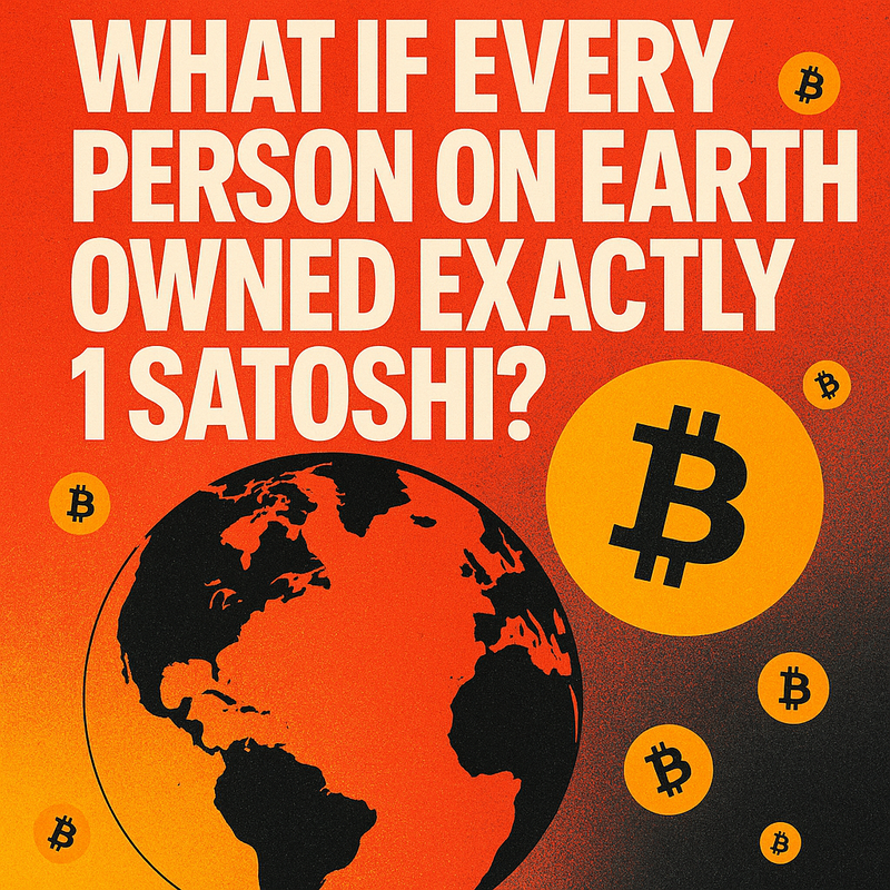 What if every person on Earth owned exactly 1 satoshi?