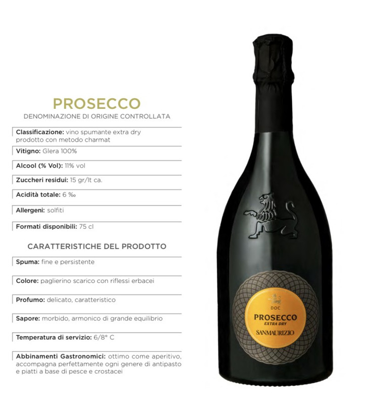 Prosecco Sanmaurizio 
75 cl