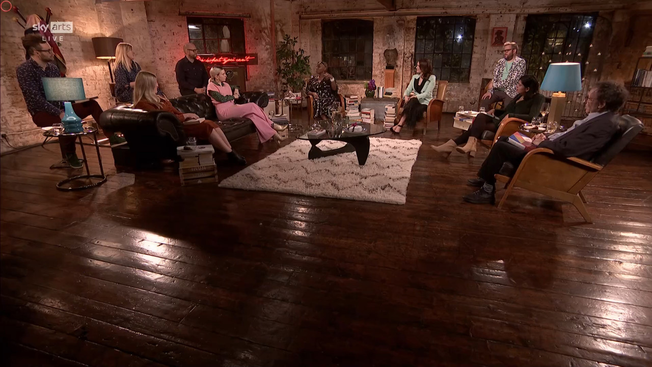 11.22 - 17.00.00 - Sky Arts Book Club Live. Andi Oliver and Elizabeth....ts_snapshot_01.47.15.648