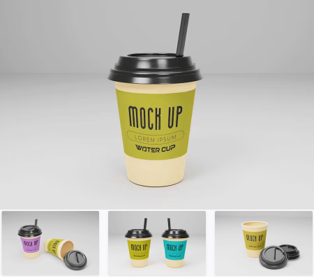 Paper Cup Mockups Paper Cup Mockups