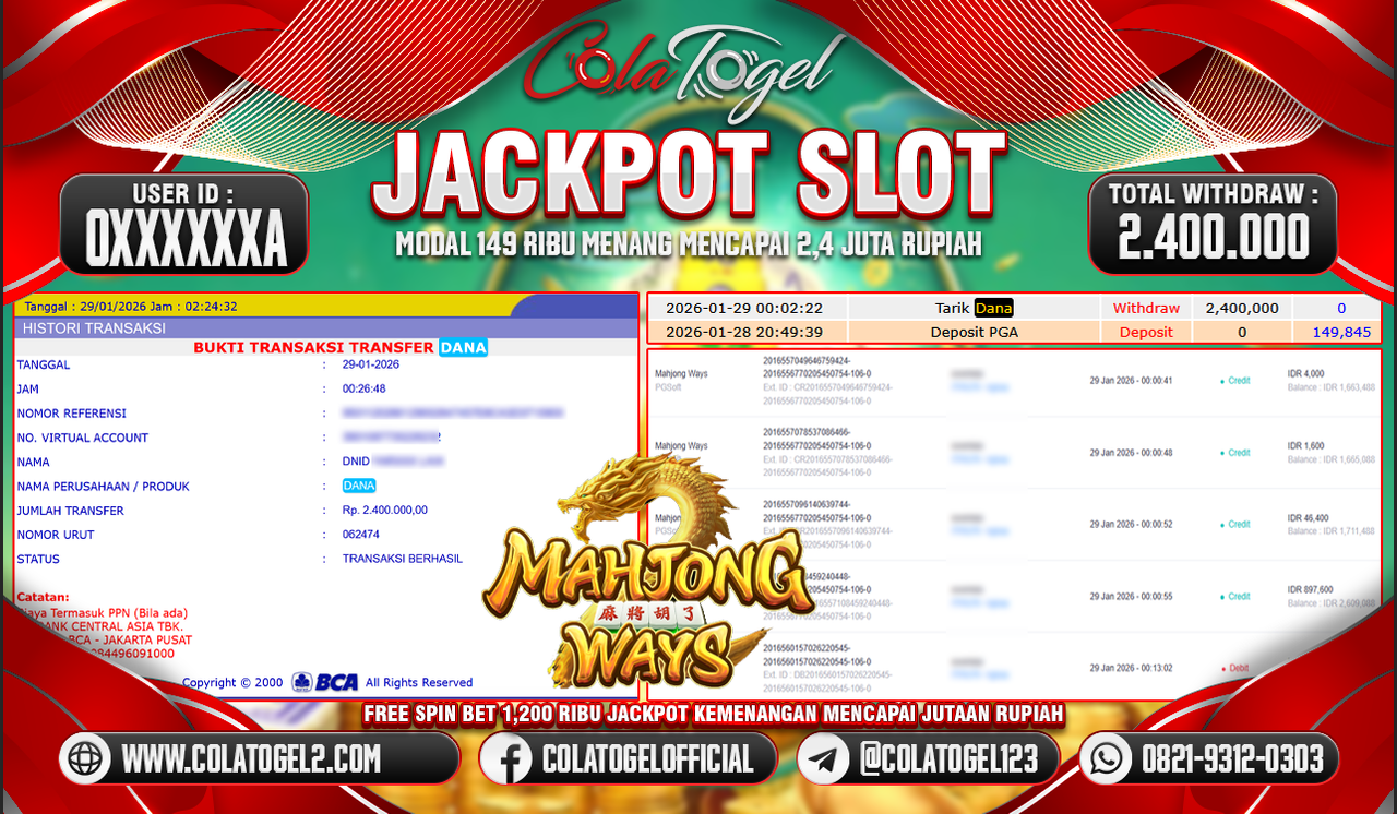 JACKPOT SLOT GACOR!!