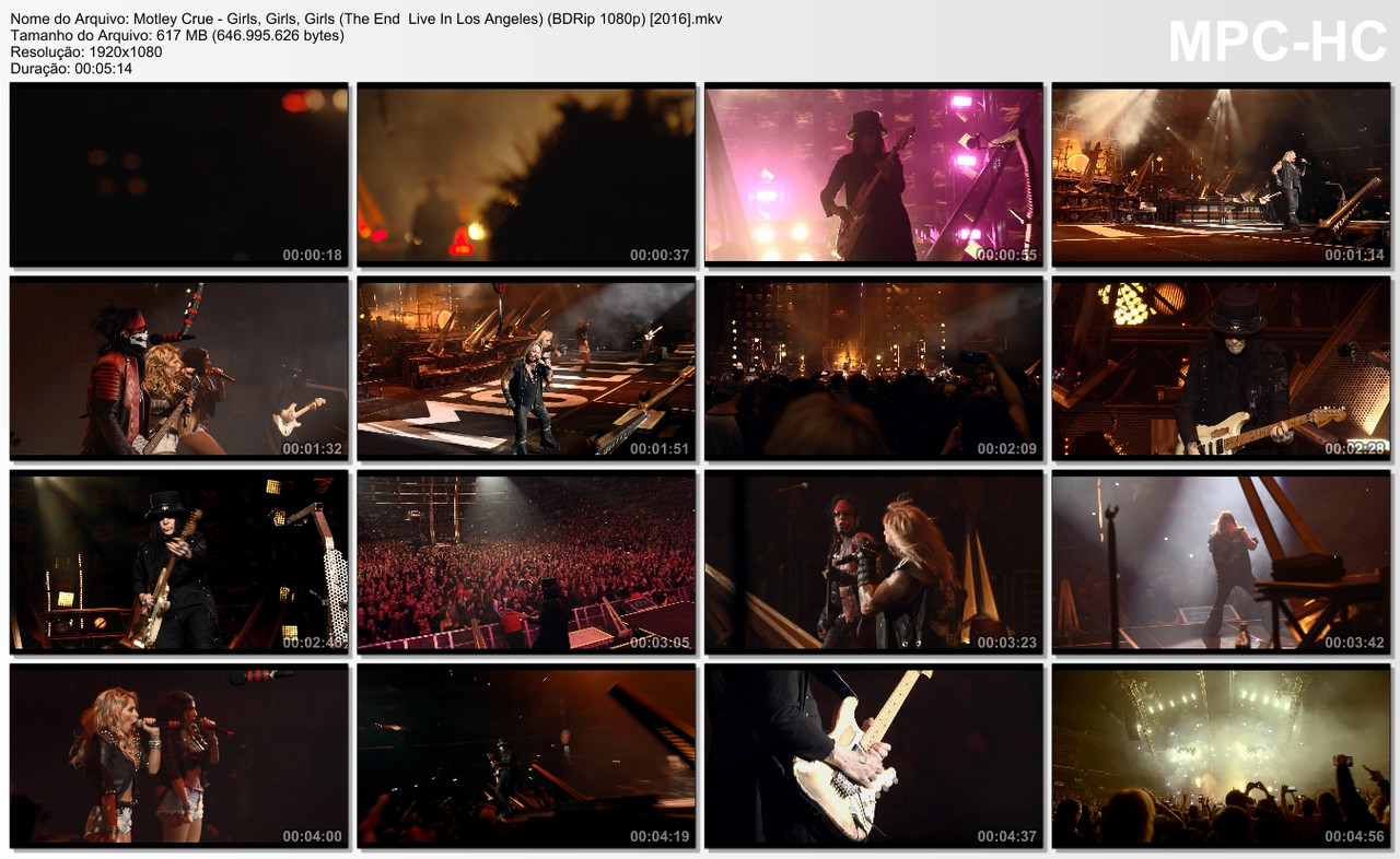 Motley Crue - Girls, Girls, Girls (The End Live In Los Angeles) (BDRip 1080p) [2016]