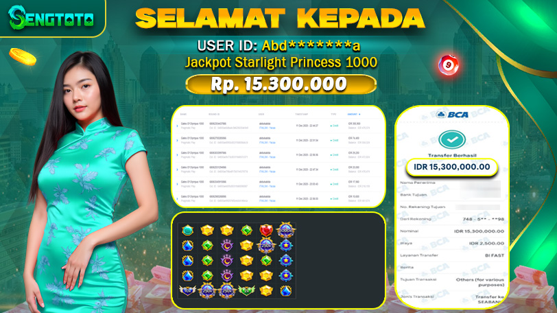 BUKTI PEMBAYARAN SLOT STARLIGHT PRINCESS 1000