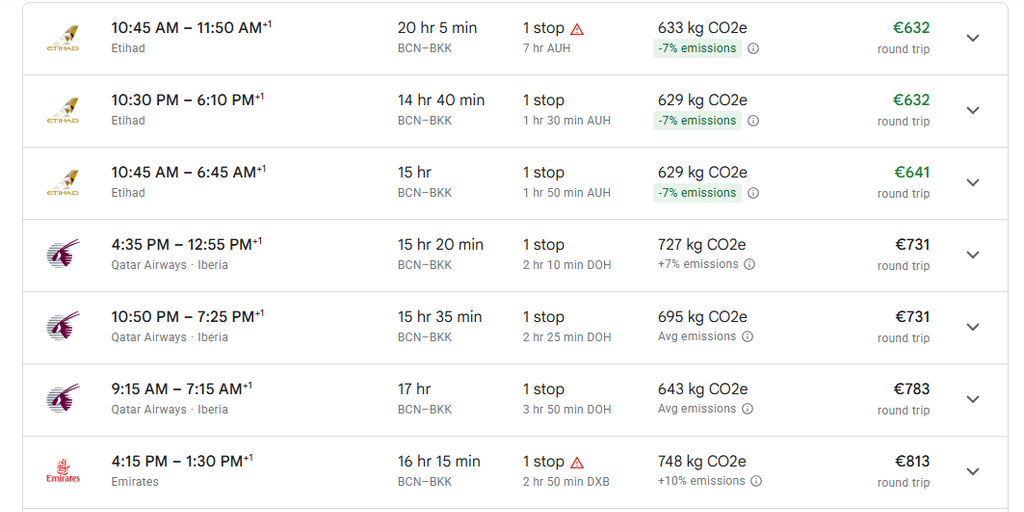 Vuelos a Tailandia: BCN>BKK JUNIO/JULIO2026 - Compañías Aéreas y Vuelos a Tailandia