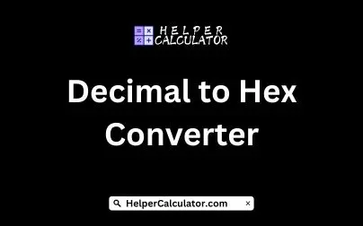 Decimal to Hex Converter