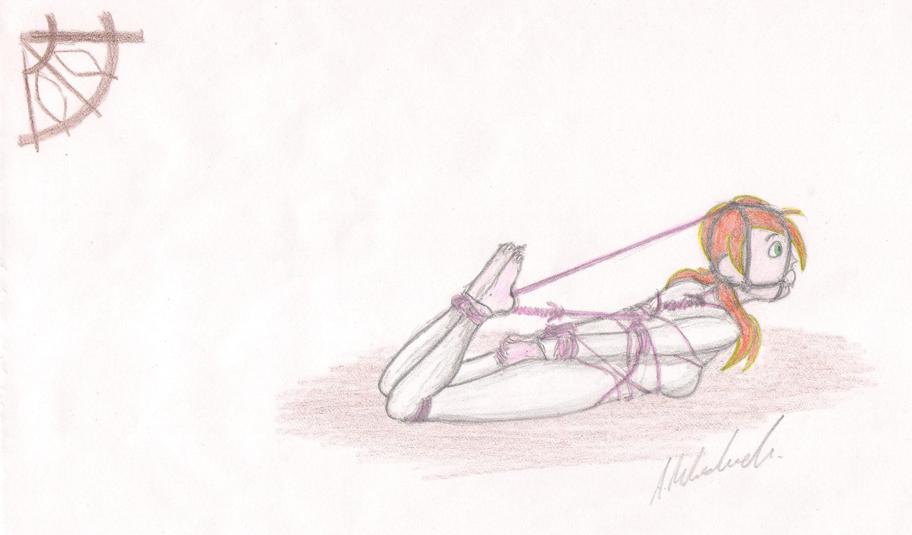 kp pink rope hogtie