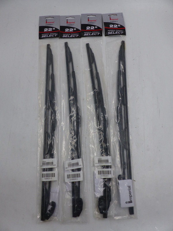 LOT OF FOUR IMPERIAL CROWN UNIVERSAL WIPER BLADE 22