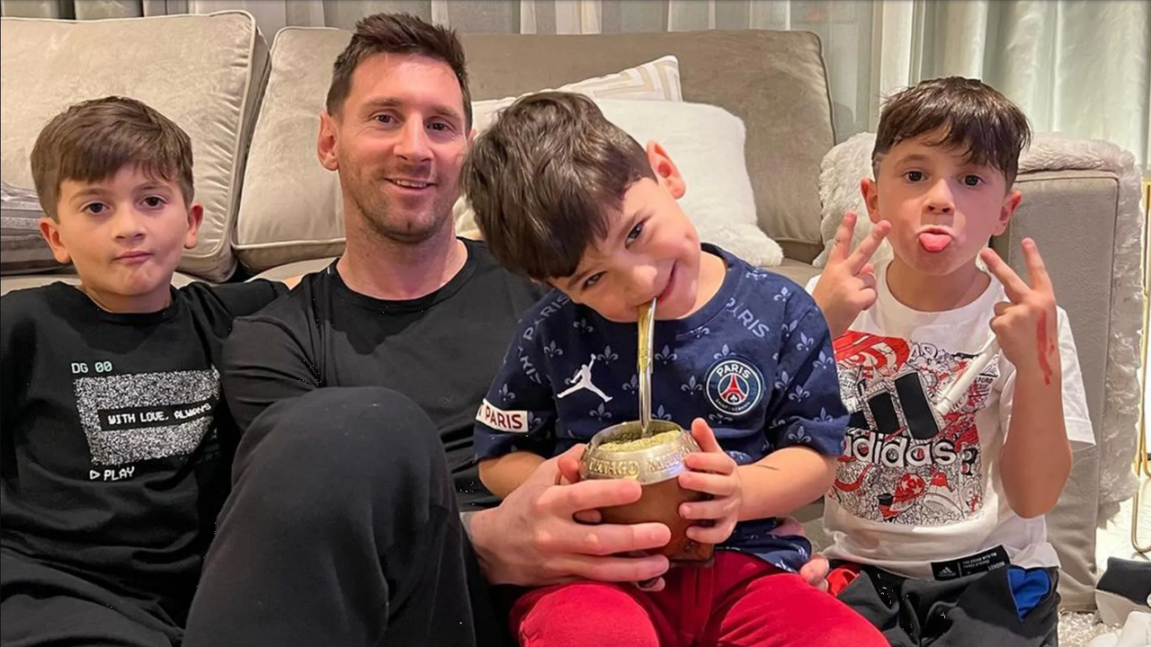 ¿Cómo se llaman los hijos de Messi?