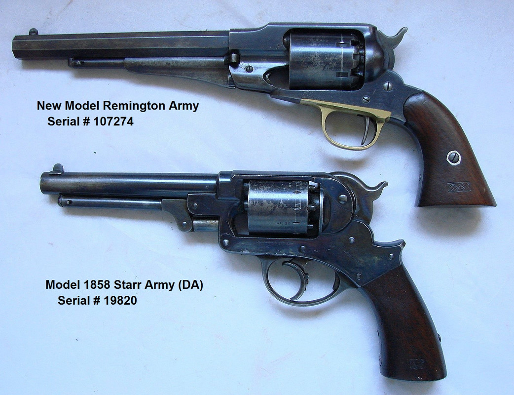 Remington and Starr revolvers.
