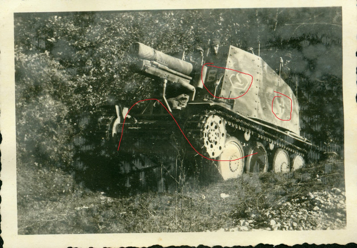 Orig. Panzer Foto Grille Sturmpanzer 38 (t)