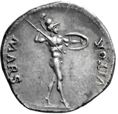Glosario de monedas romanas. MARTE - MARS. 10