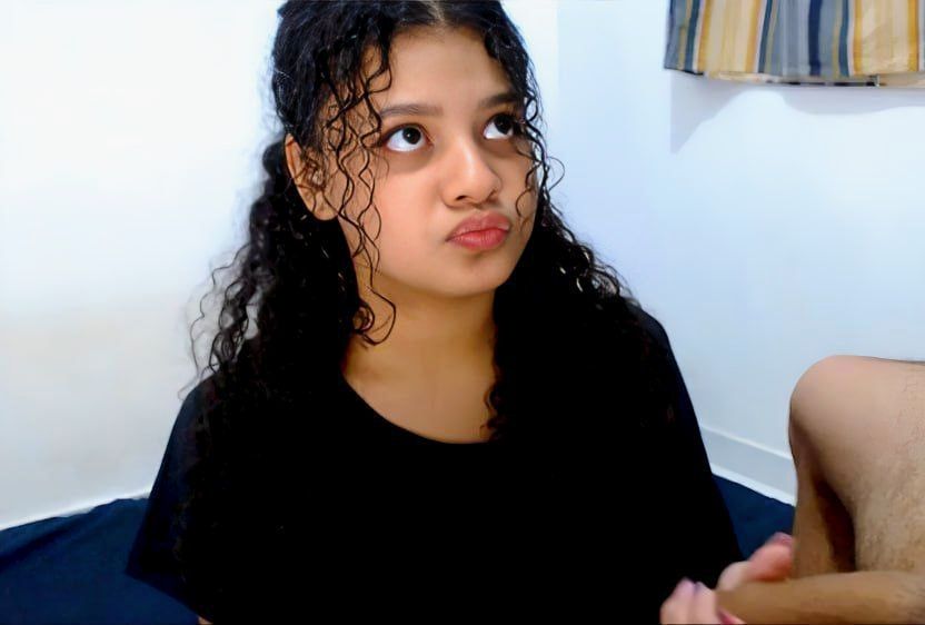 Cute curly hair fucking in doggy style full nude video