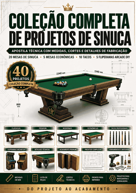 Projetos de Mesa de Sinuca