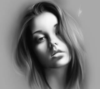How To Airbrush Black  White Portraits